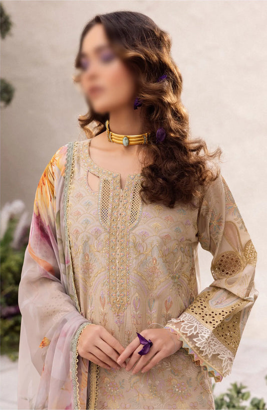 Iznik Dahlia Luxury Lawn Collection 2024 - DL-03 CASCADE