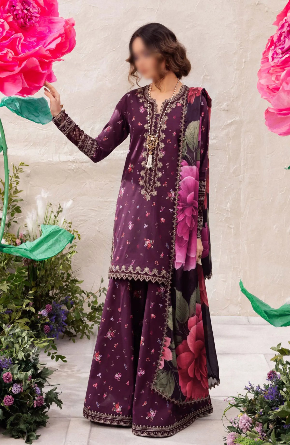Iznik Dahlia Luxury Lawn Collection 2024 - DL-06 TRANQUIL
