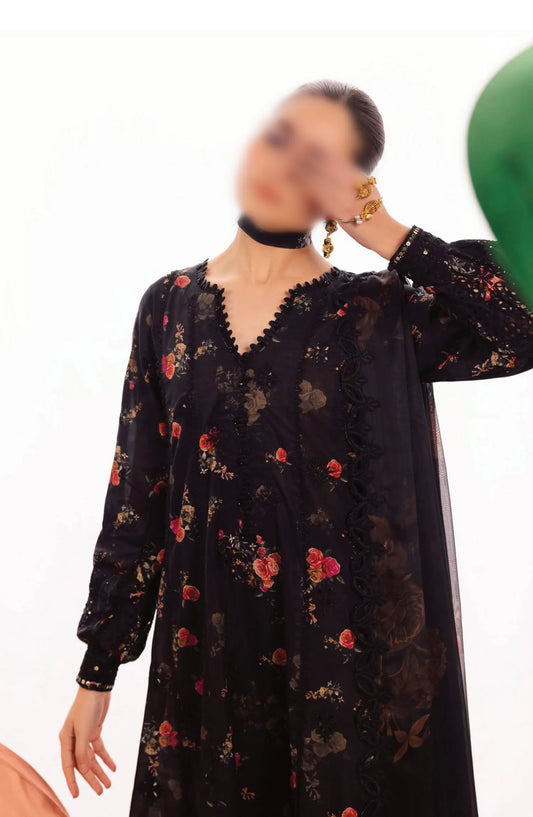 Iznik Dahlia Luxury Lawn Collection 2024 - DL-08 ENCHANT