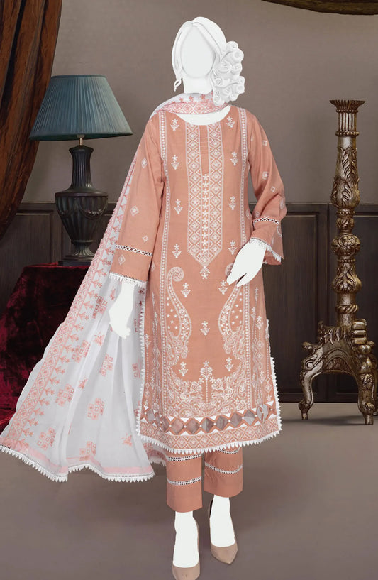 Chilman Embroidered Slub Lawn Collection 2024 - DL-335