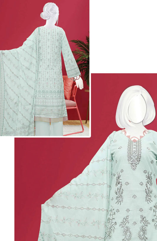 Noor Digital Printed and Embroidered Lawn Collection 2024 - DL 125