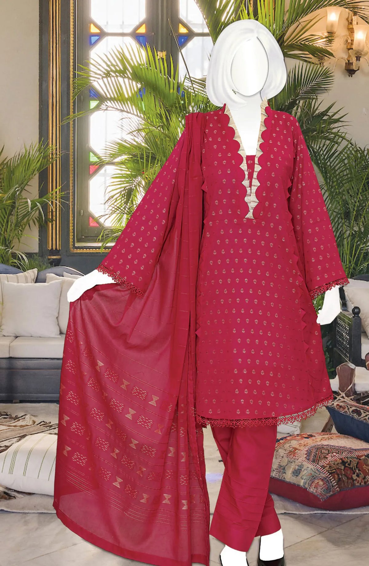 Seerat Lawn Broshia Series Collection 2024 - DL 1443