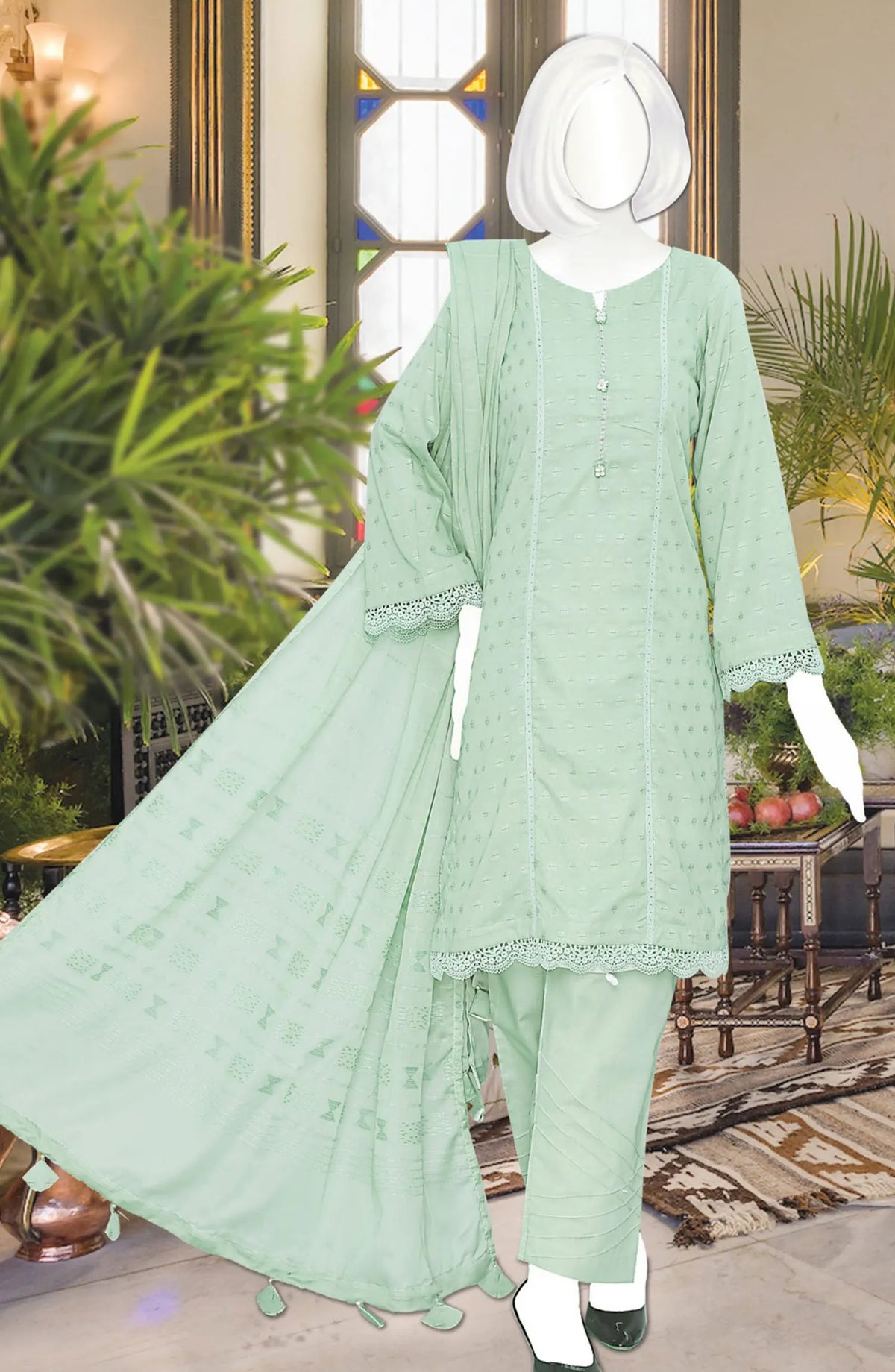 Seerat Lawn Broshia Series Collection 2024 - DL 1448