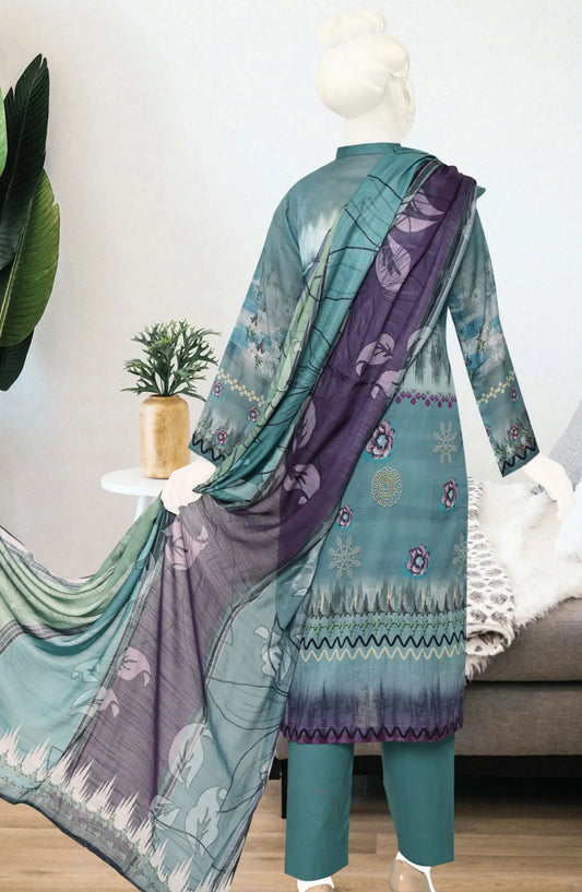 Hamna Digital Printed and Embroidered Lawn Collection - DL 1614