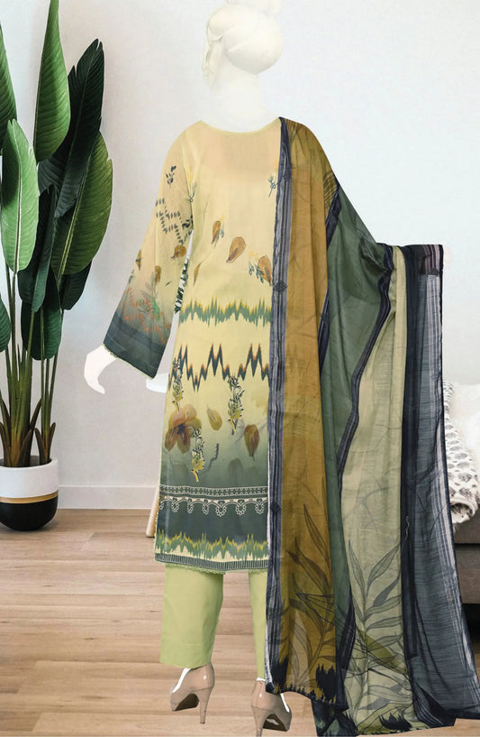 Hamna Digital Printed and Embroidered Lawn Collection - DL 1616