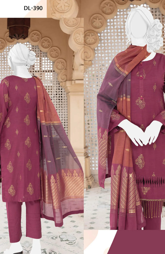 Rangoli Printed Lawn Slub Series - DL 390