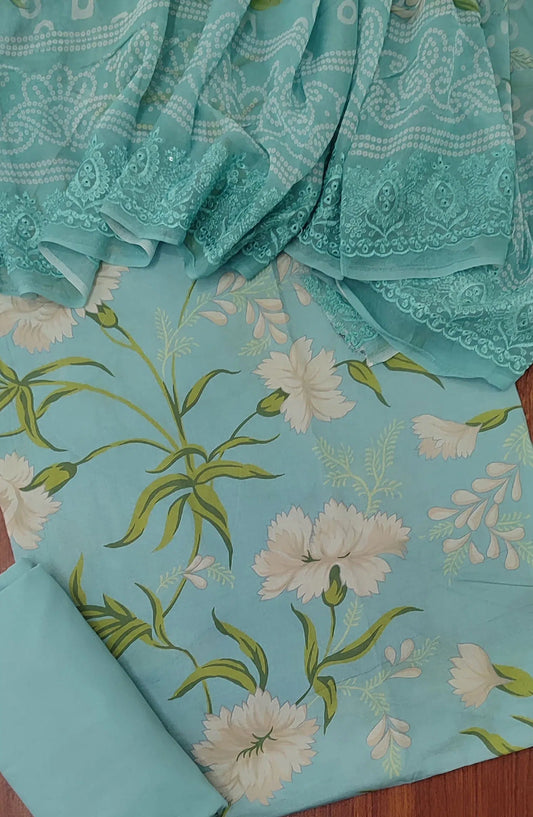 Digital Printed Lawn Collection with Chiffon Dupatta - DPLC 06