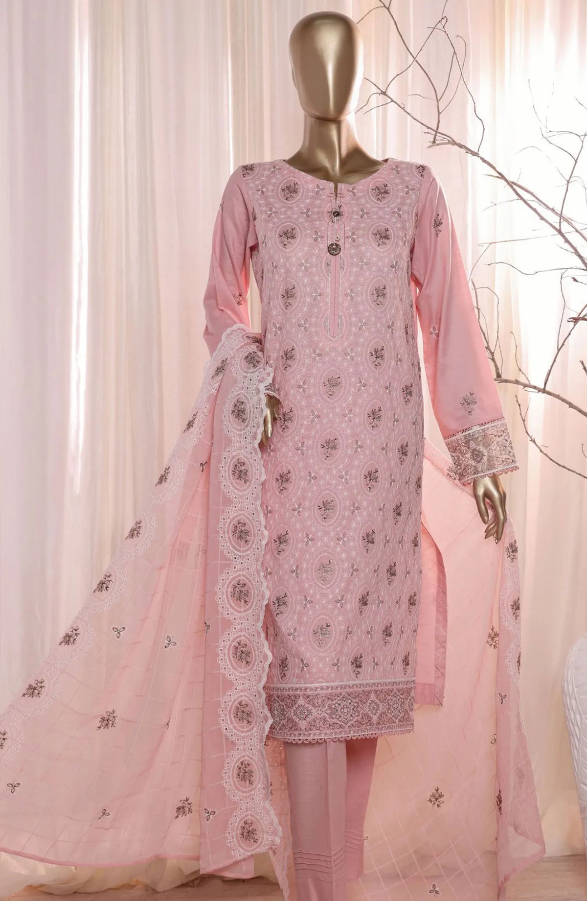 HZ Dastan Slub Lawn Embroidered Collection Vol-2 - DSE S02