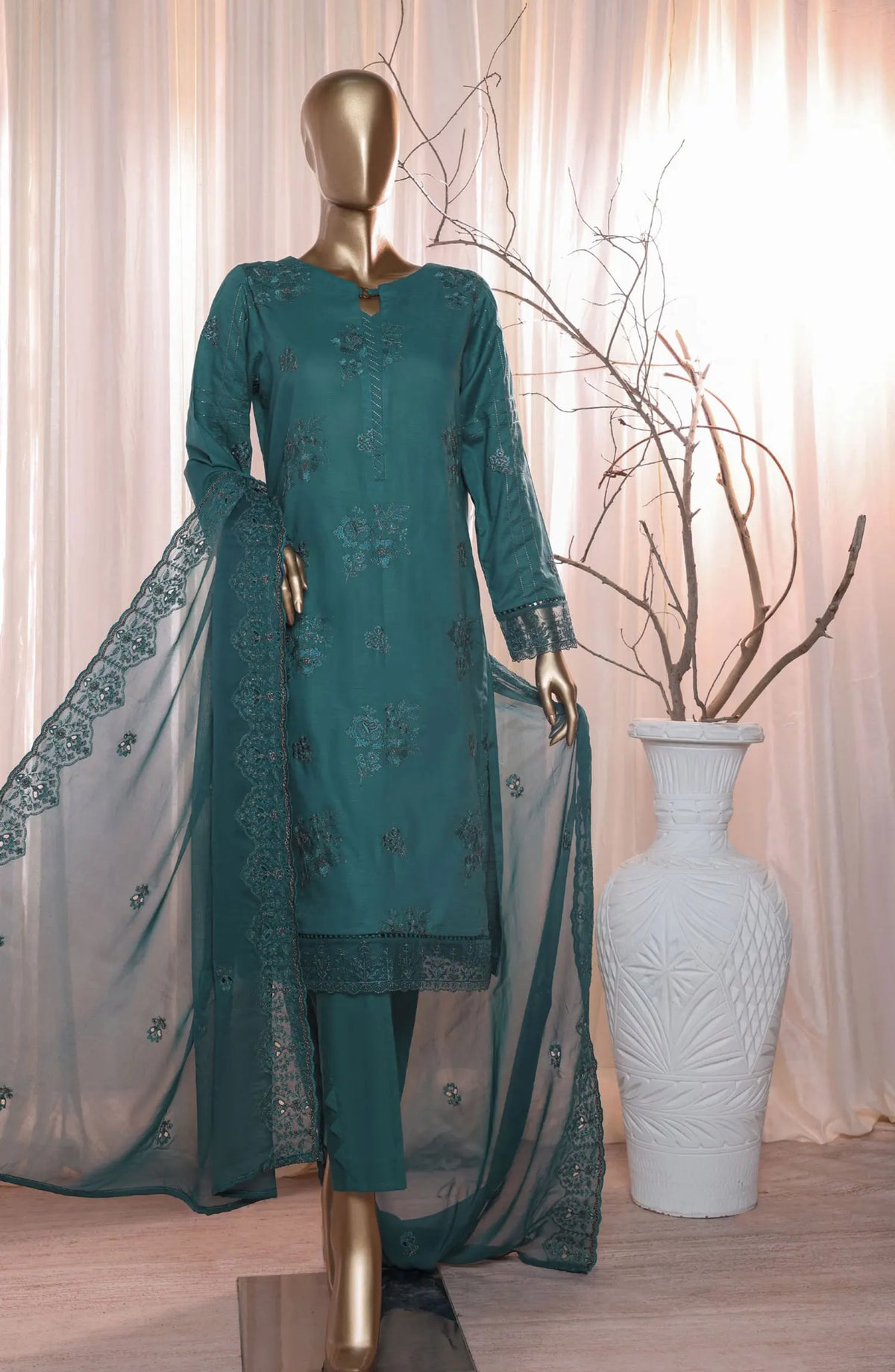 HZ Dastan Slub Lawn Embroidered Collection Vol-2 - DSE S04A