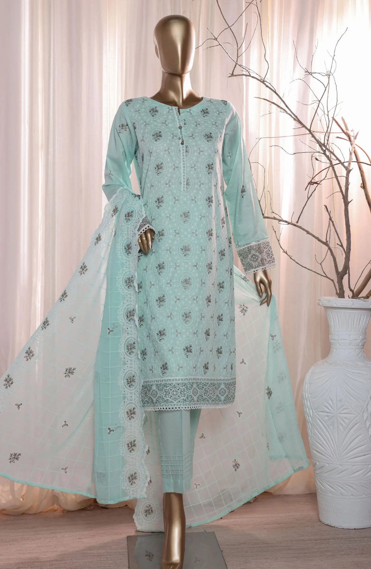 HZ Dastan Slub Lawn Embroidered Collection Vol-2 - DSE S05B