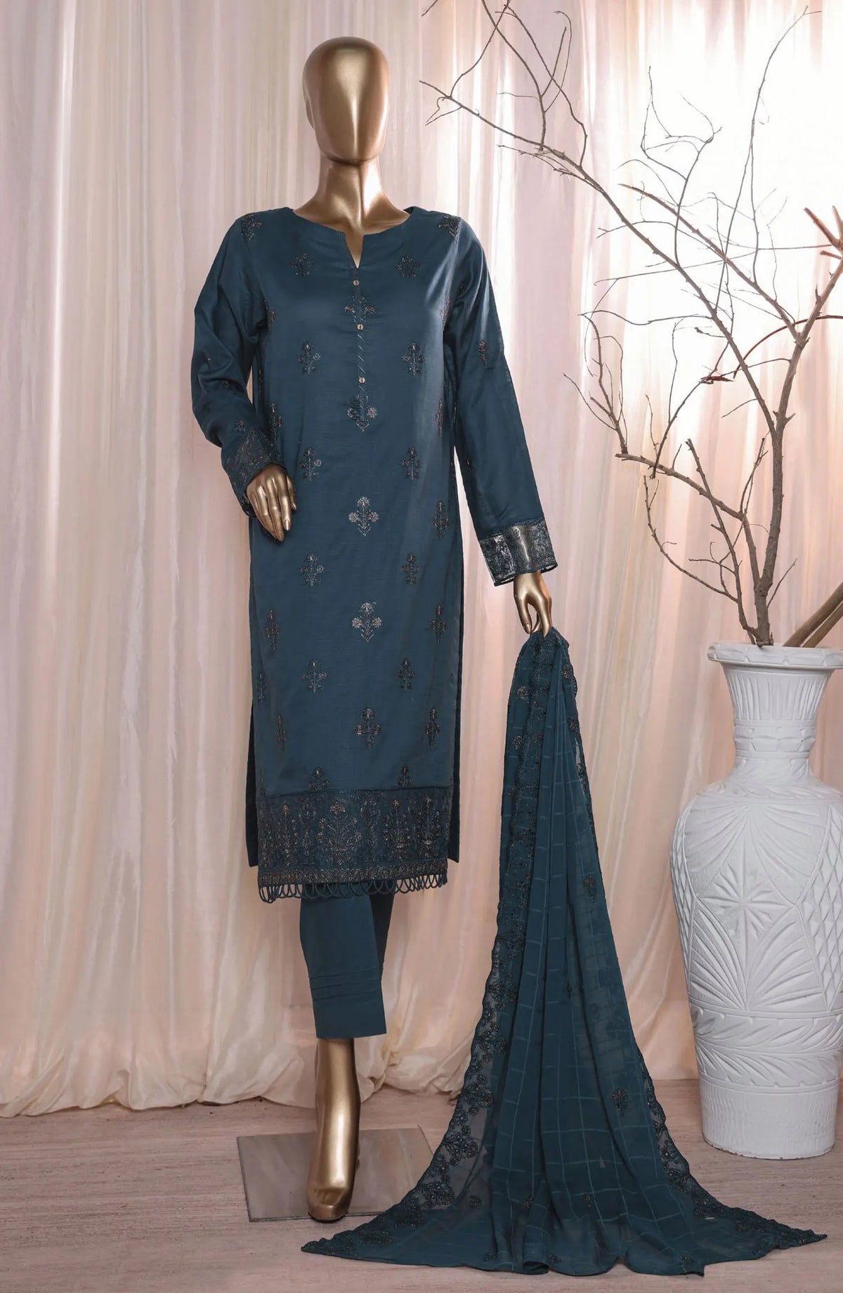 HZ Dastan Slub Lawn Embroidered Collection Vol-2 - DSE S06