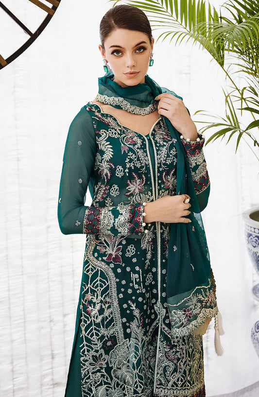 Luxury Formals Collection By Saad Shaikh - DSG006 Teal Green