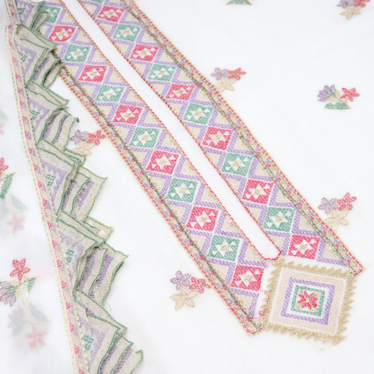 Dastkari Unstitched Exclusive Embroidered Crinkle Chiffon Collection 2023 - DUEE 01