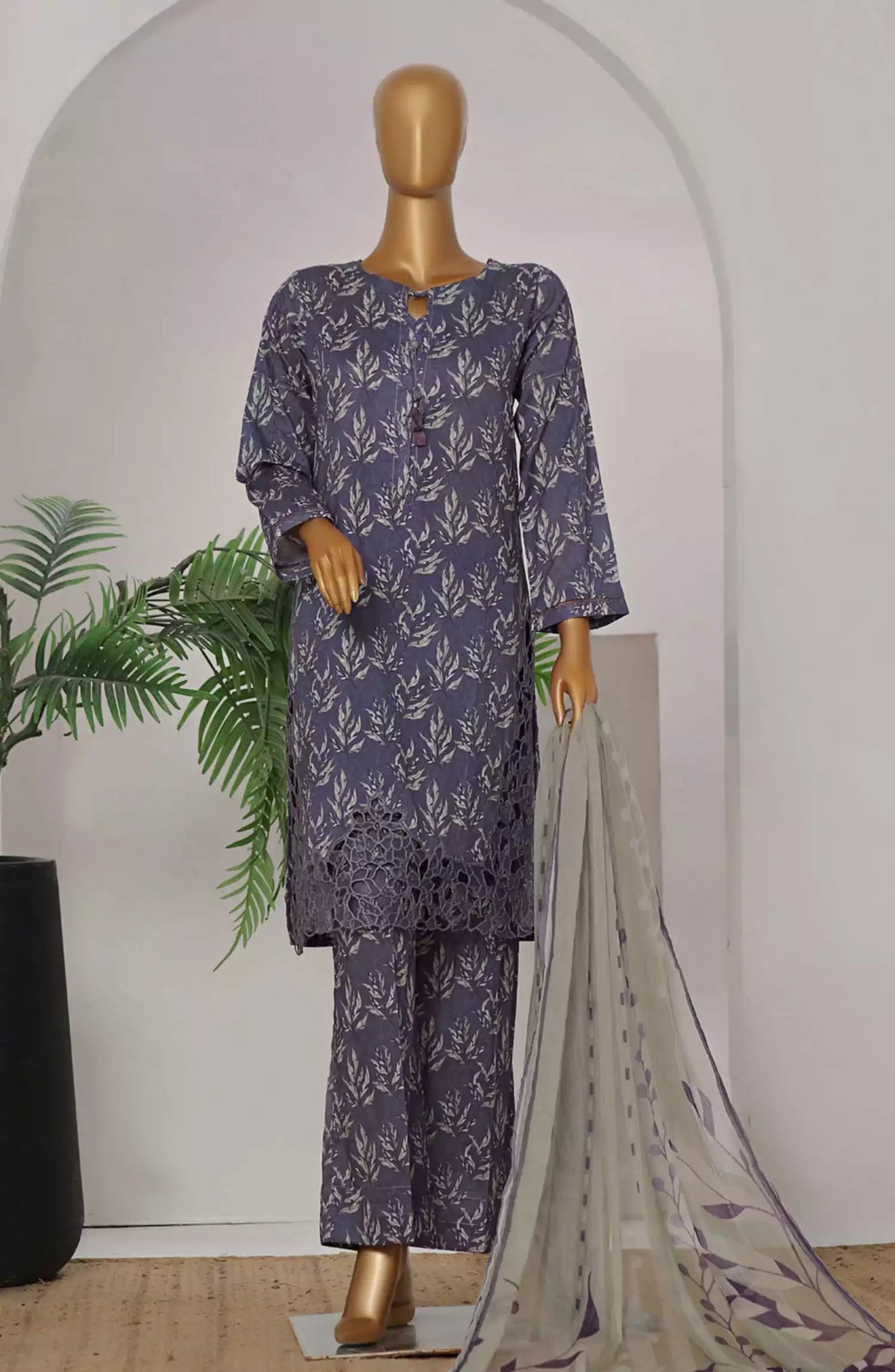 HZ RTW Print Needle Cutwork Collection Vol 02 - ECL-409 PURPLE