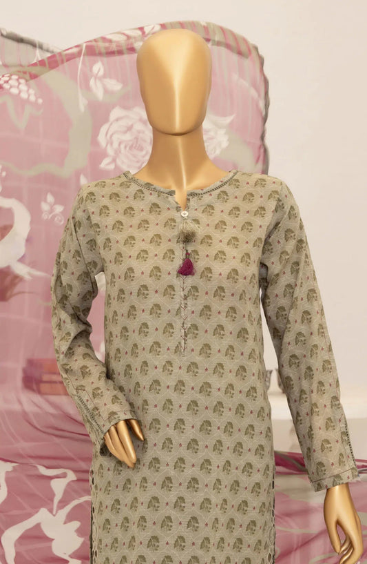 HZ RTW Print Needle Cutwork Collection 2024 - ECL 413 Olive Green