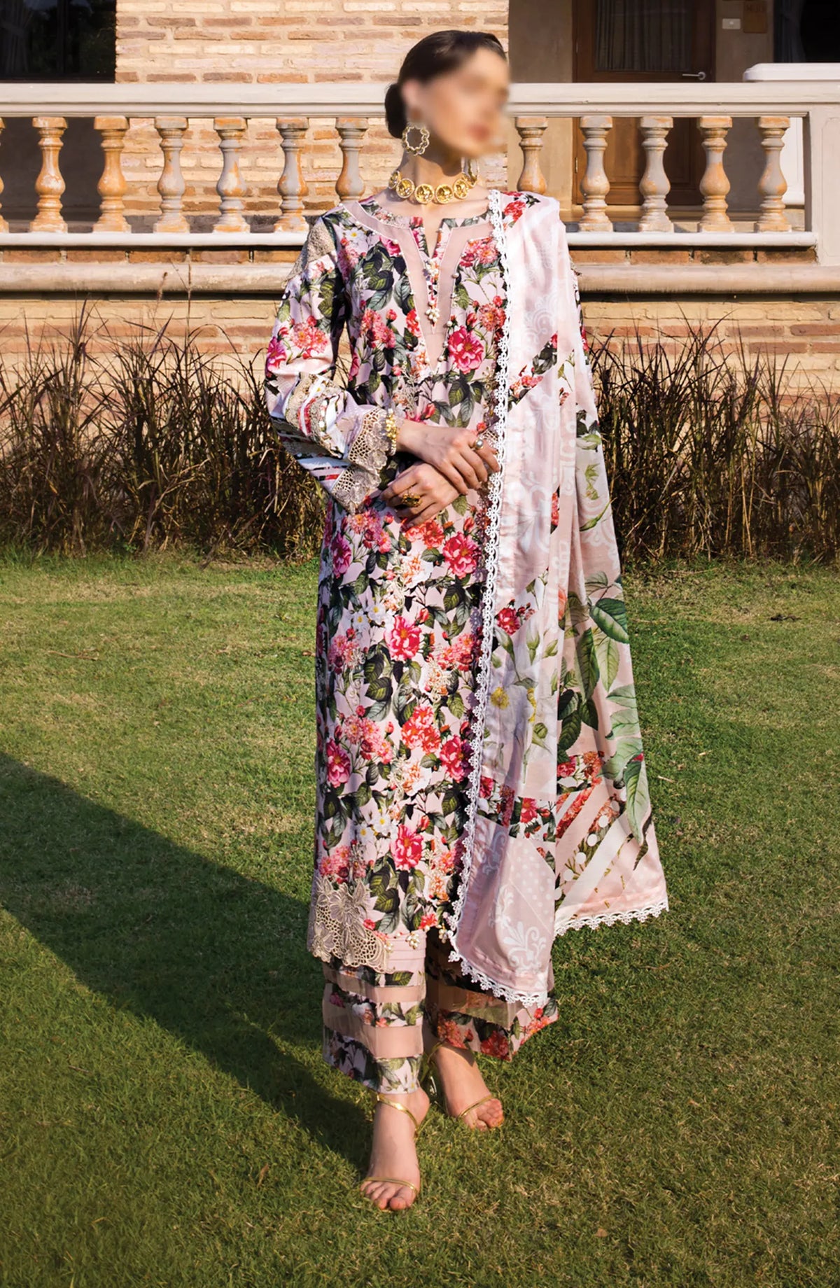 Elaf Print Chikankari Collection 2024 - ECT 01A