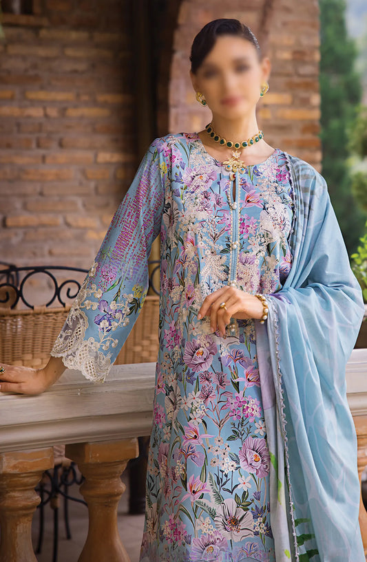Elaf Print Chikankari Collection 2024 - ECT 03A