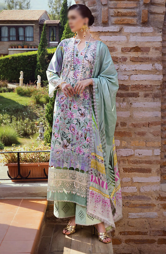 Elaf Print Chikankari Collection 2024 - ECT 03B