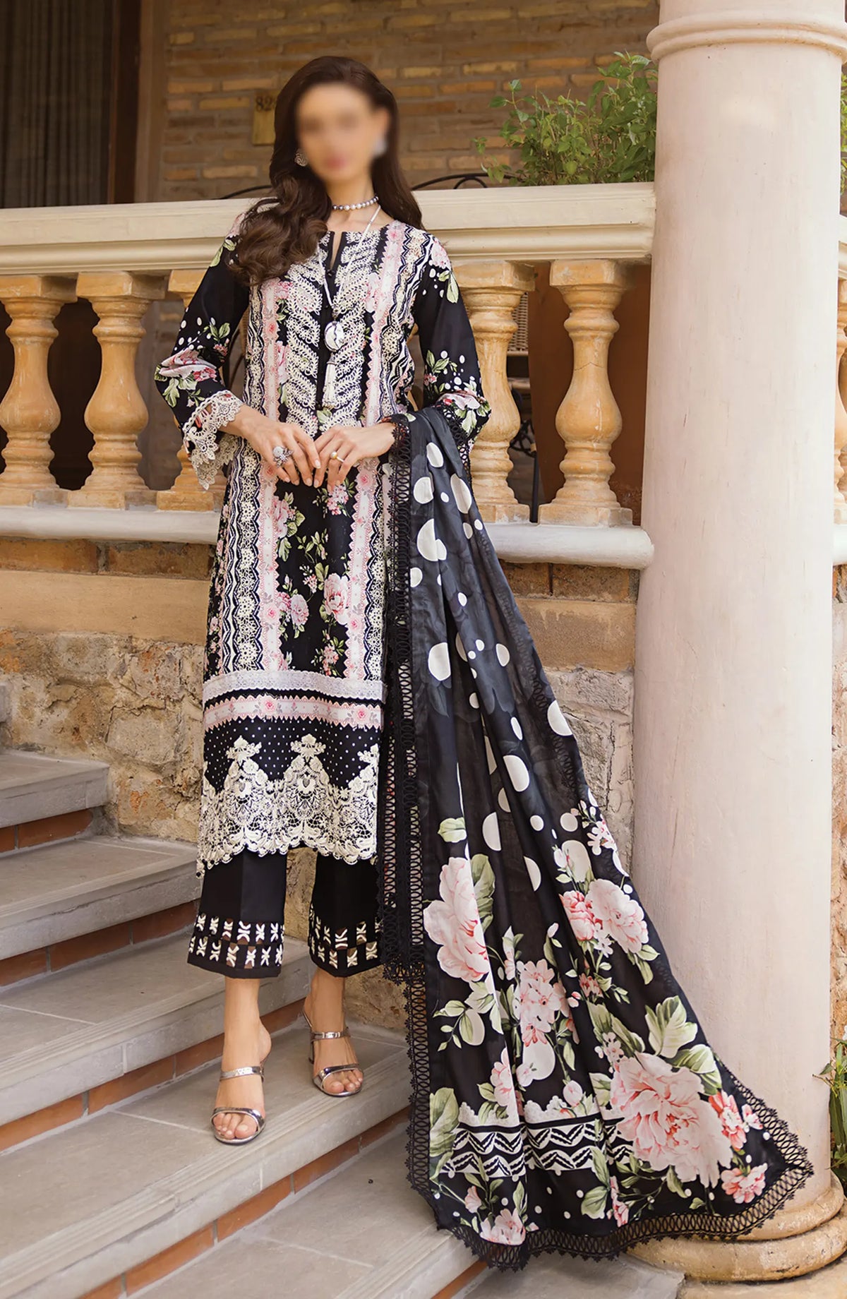 Elaf Print Chikankari Collection 2024 - ECT 05B