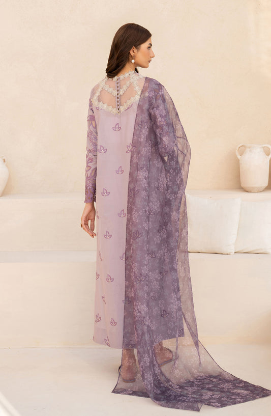 Iznik Embroidered Lawn Unstitched 3 Piece Suit - EFL-01 - IZK25FL - Purple - Summer Collection