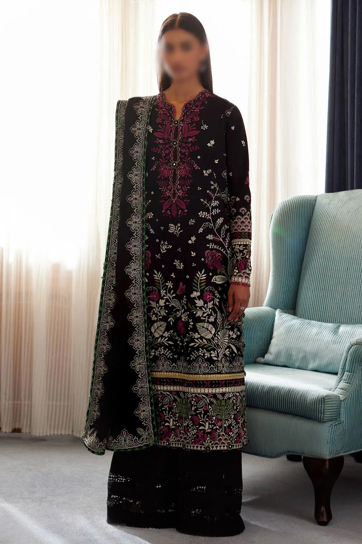 Elan Lawn Collection 2024 - EL24-03B QISTINA