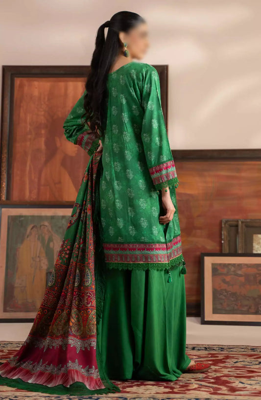 Mausummery Winter Unstitched Collection Vol 02 - Emerald
