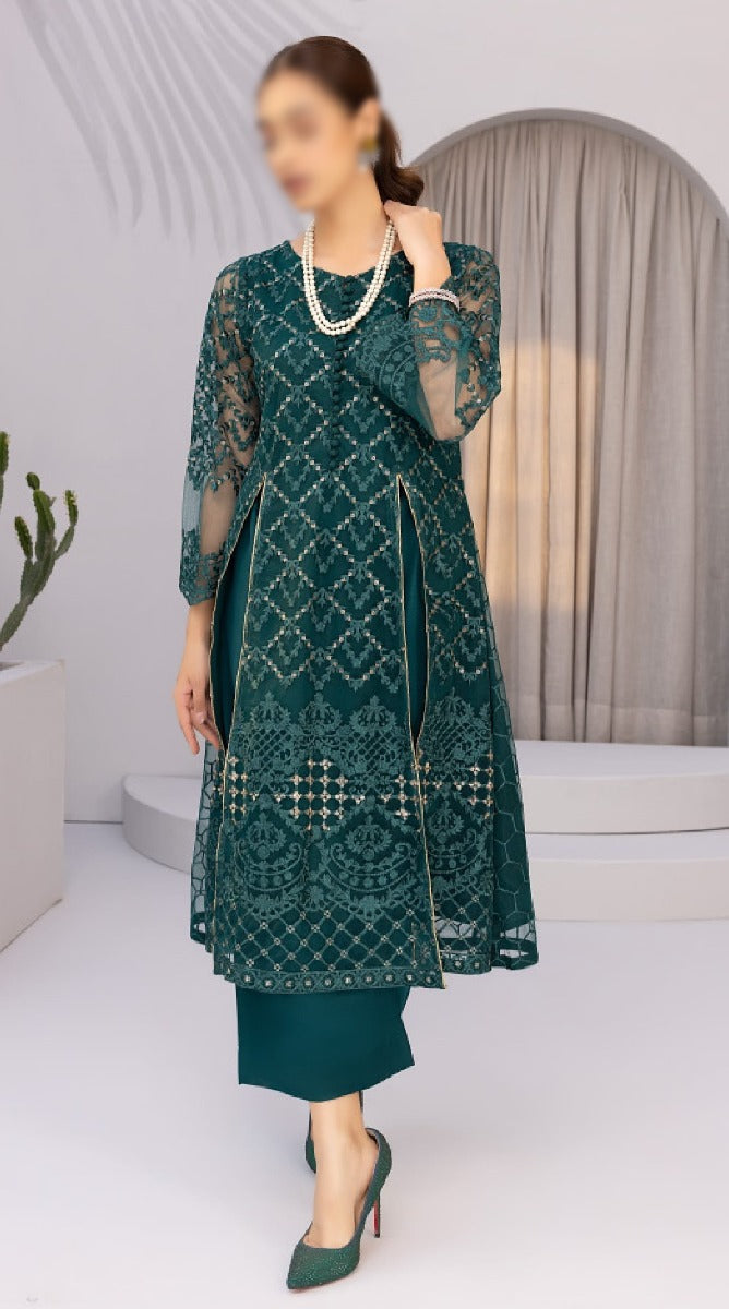 Azure Luxury Formals Unstitched Shirts Collection Emerald