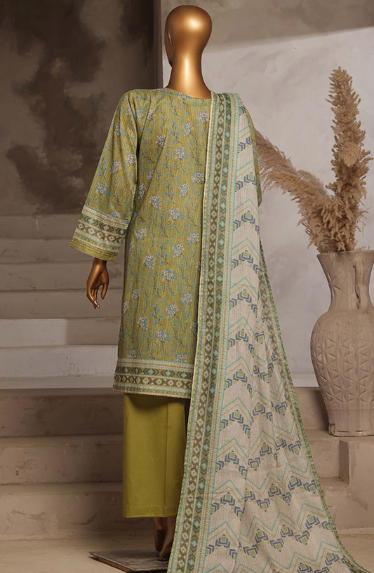 Aashkaaar by HZ Textile Embroidered Lawn Stitched 3 Piece Suit - EPL-3P-013 - HZ25ASHV4 - Green - Summer Collection