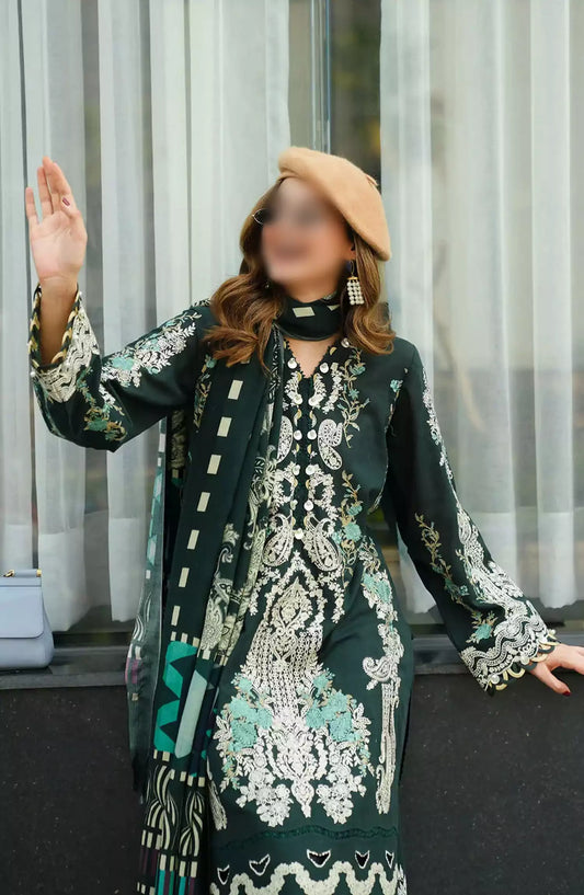 Elaf Winter Pashmina Shawl Collection 2024 - EPW-2A Sweet Harmony
