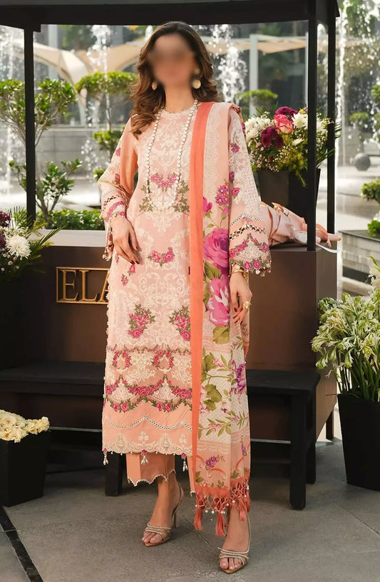 Elaf Winter Pashmina Shawl Collection 2024 - EPW-7B Flourishing Romance