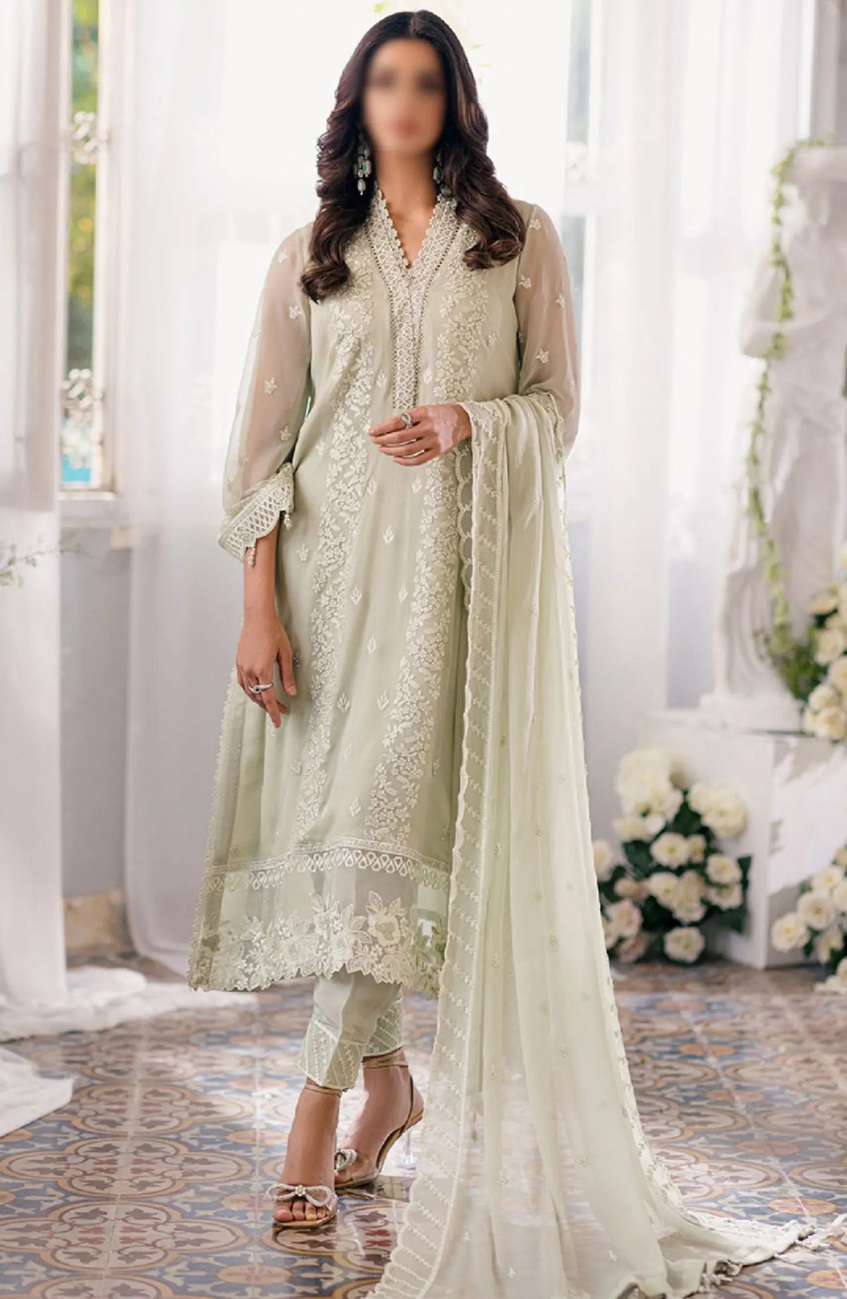 Azure Ensembles Festive 3 PCS Eid Drop 1 - ES 51 Enchanted Moss