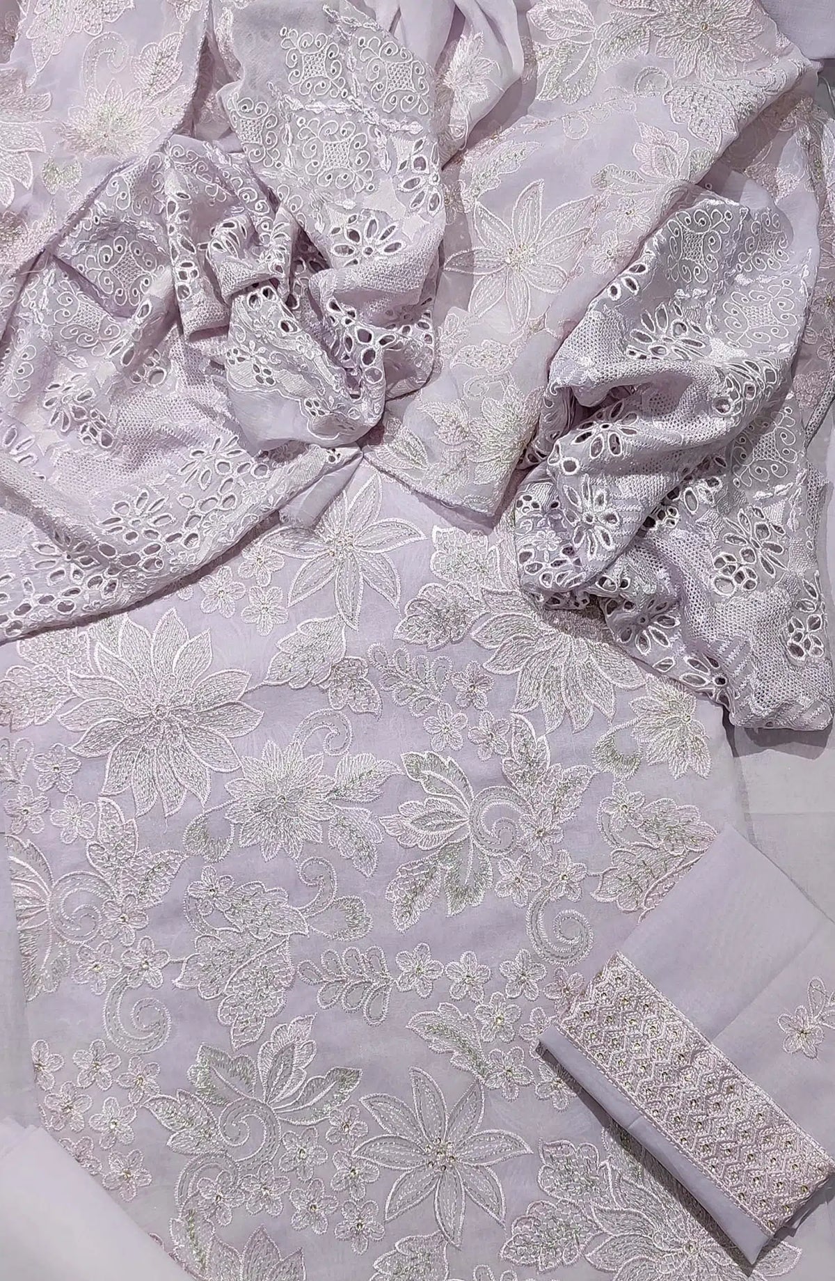 EXCLUSIVE Unstitched Luxury Embroidered Swiss Collection 2024 - EULES 05