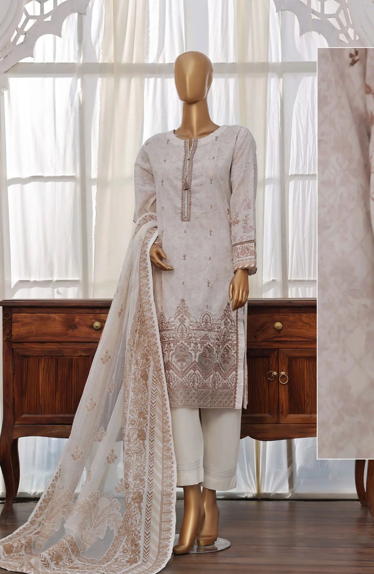 HZ RTW EID EDIT Festive Embroidered Series - FEL-401 SKIN