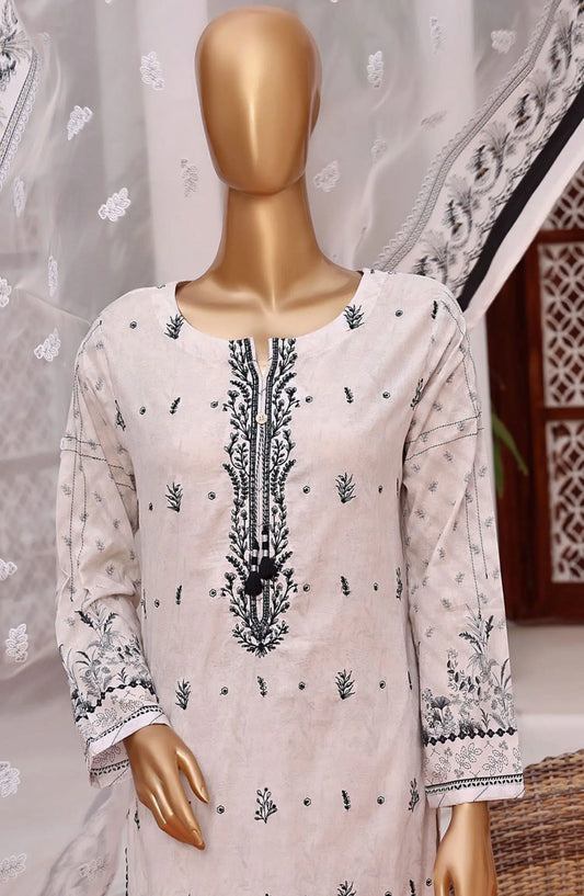 HZ RTW Aashkaar Embroidered Series 2024 - FEL-404-OFF WHITE