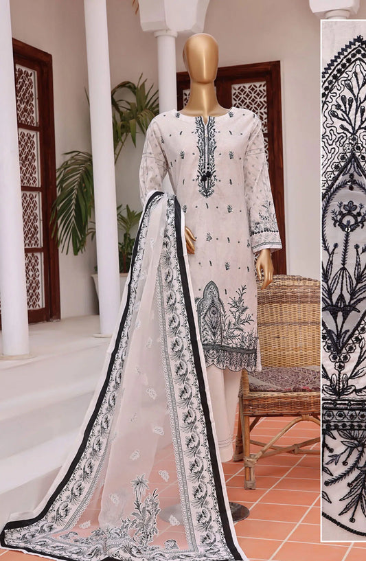 HZ RTW Aashkaar Embroidered Series 2024 - FEL-404-OFF WHITE