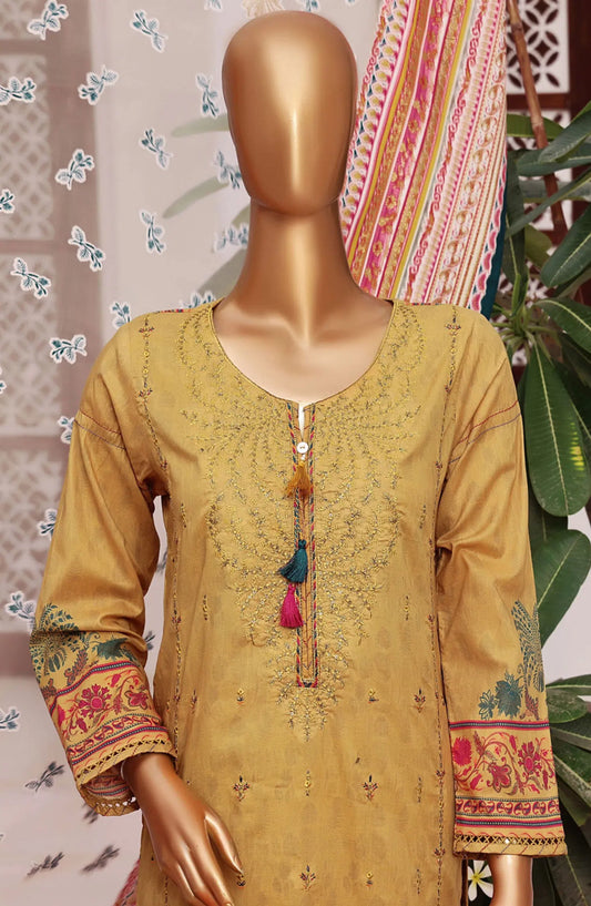HZ RTW Aashkaar Embroidered Series 2024 - FEL-408-MUSTARD
