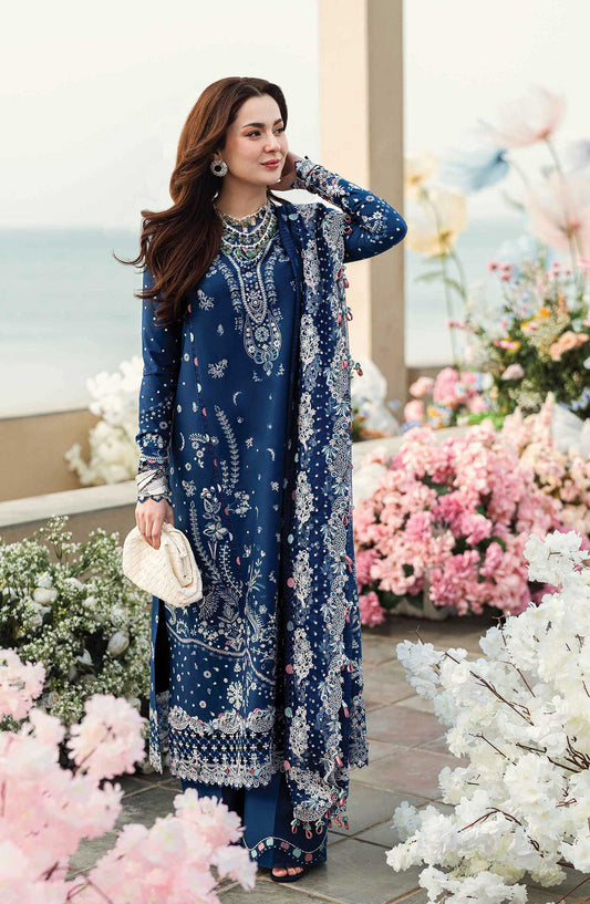 Sahil by Qalamkar Chikankari Lawn Unstitched 3 Piece - FK 05 Aurora - Q25S - Summer Collection