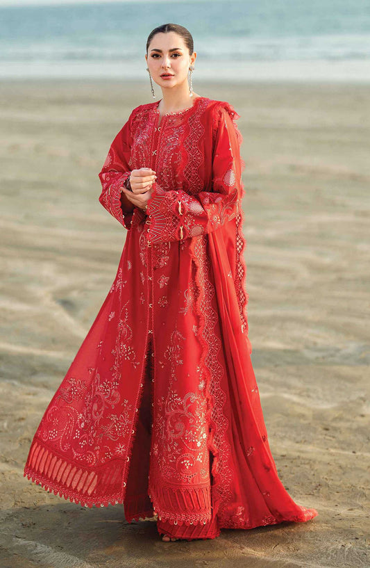 Sahil by Qalamkar Chikankari Lawn Unstitched 3 Piece - FK 07 Bella - Q25S - Summer Collection