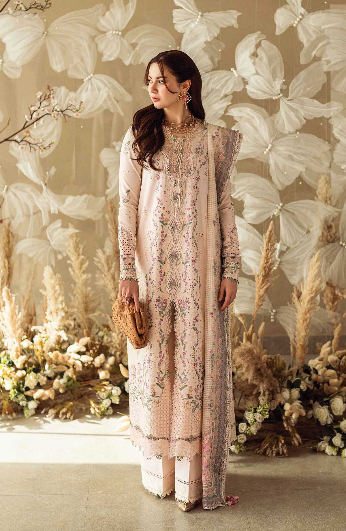 Sahil by Qalamkar Chikankari Lawn Unstitched 3 Piece - FK 12 Lily - Q25S - Summer Collection