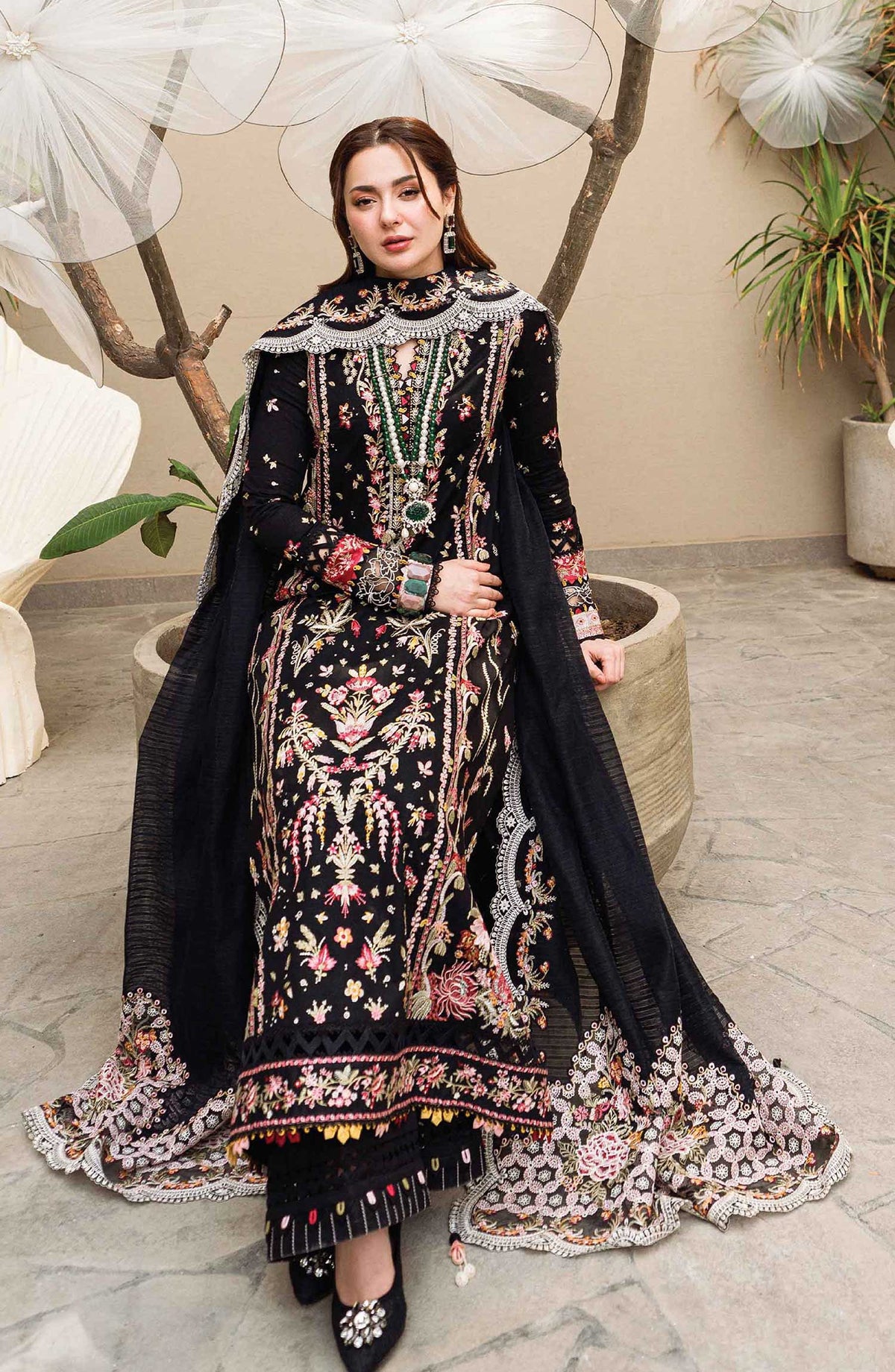 Sahil by Qalamkar Chikankari Lawn Unstitched 3 Piece - FK 15 Hannah - Q25S - Summer Collection