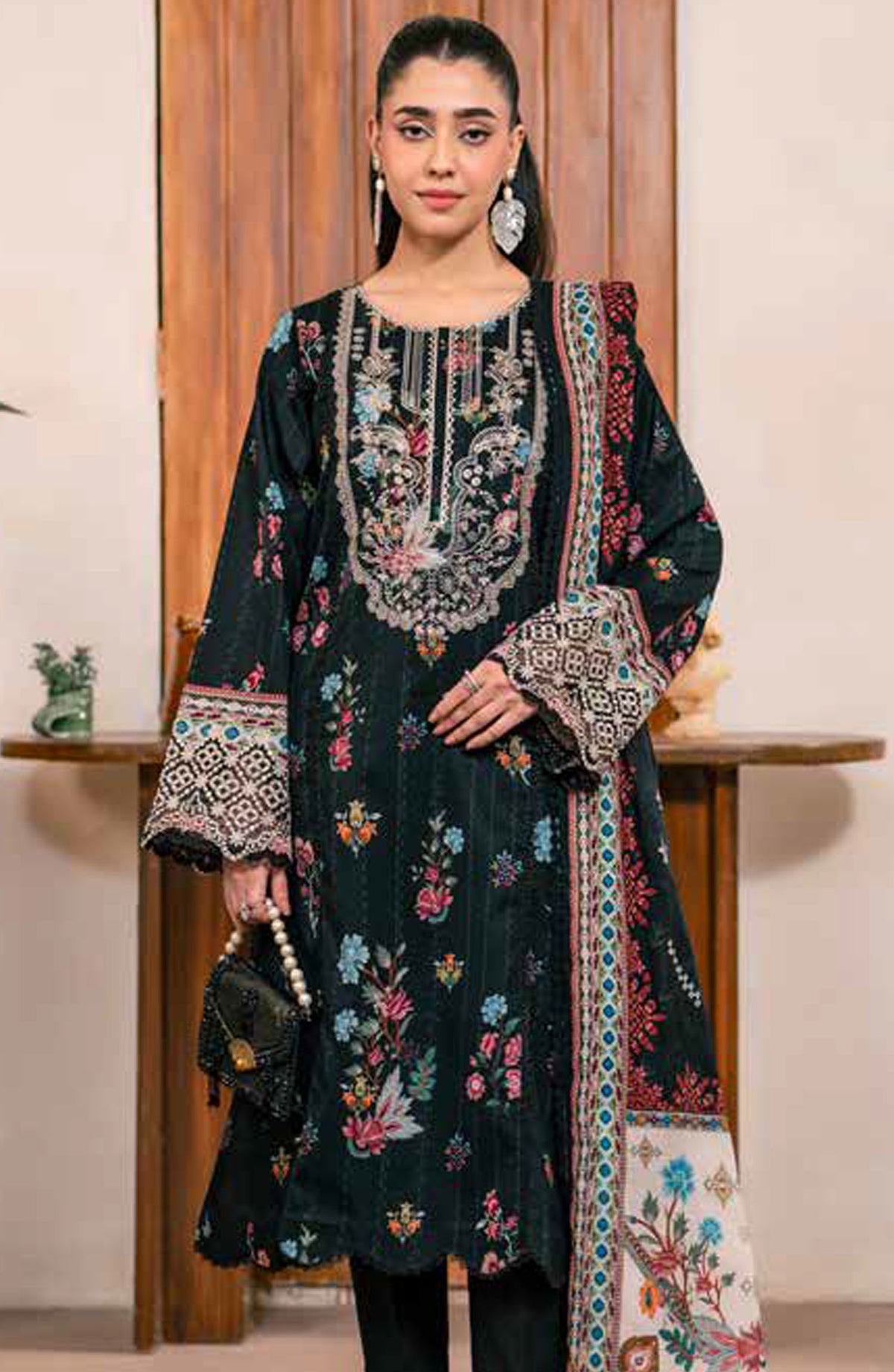 Zync by Florent Embroidered Lawn Unstitched 3 Piece Suit - FL-10 - FL25ZL - Green - Summer Collection