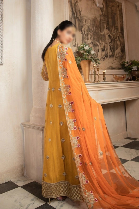 Maryum N Maria Unstitched Embroidered Articles Formal Maxi - Kesari (MY-01)