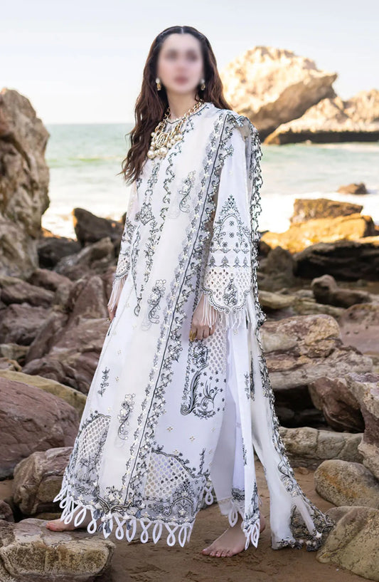 Qalamkar SAHIL KINARE Luxury Lawn Collection 2024 - FP-02 FIZA