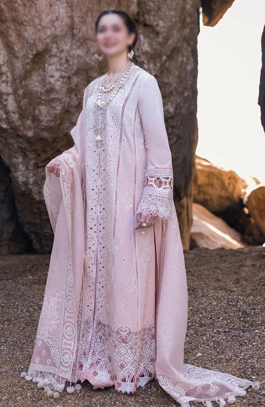 Qalamkar SAHIL KINARE Luxury Lawn Collection 2024 - FP-05 AALIYAH