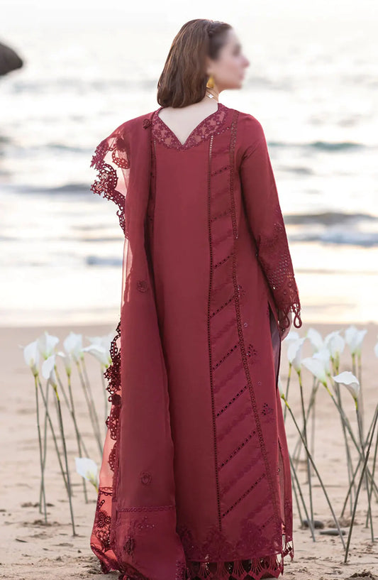 Qalamkar SAHIL KINARE Luxury Lawn Collection 2024 - FP-07 AISHA