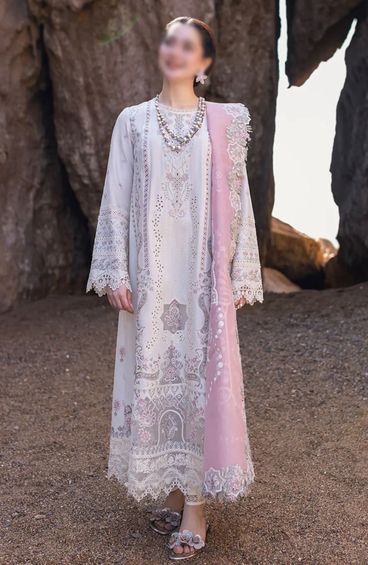 Qalamkar SAHIL KINARE Luxury Lawn Collection 2024 - FP-13 MELEK