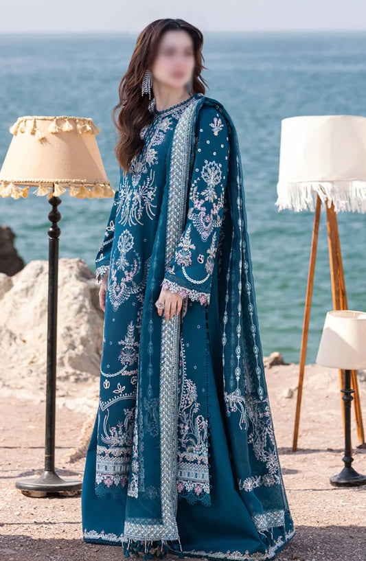 Qalamkar SAHIL KINARE Luxury Lawn Collection 2024 - FP-16 KIRA
