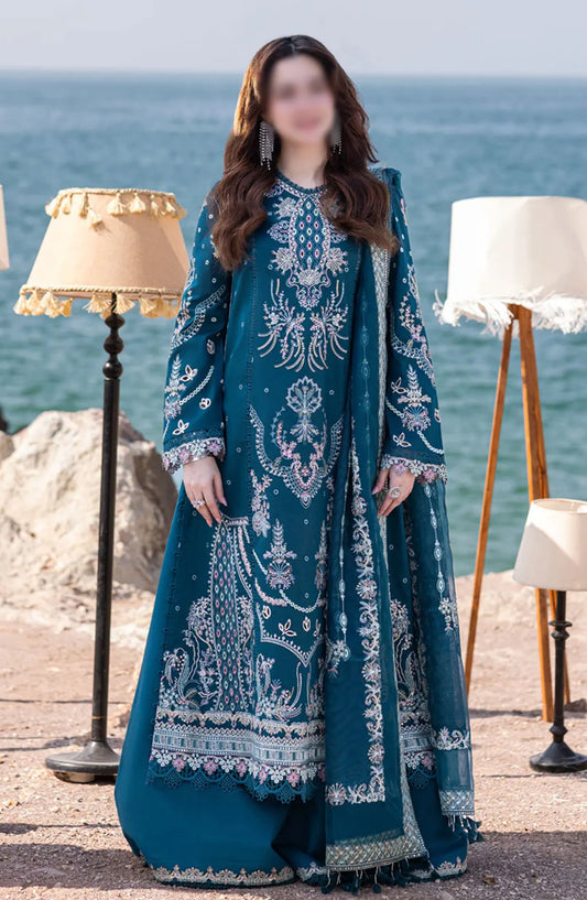Qalamkar SAHIL KINARE Luxury Lawn Collection 2024 - FP-16 KIRA