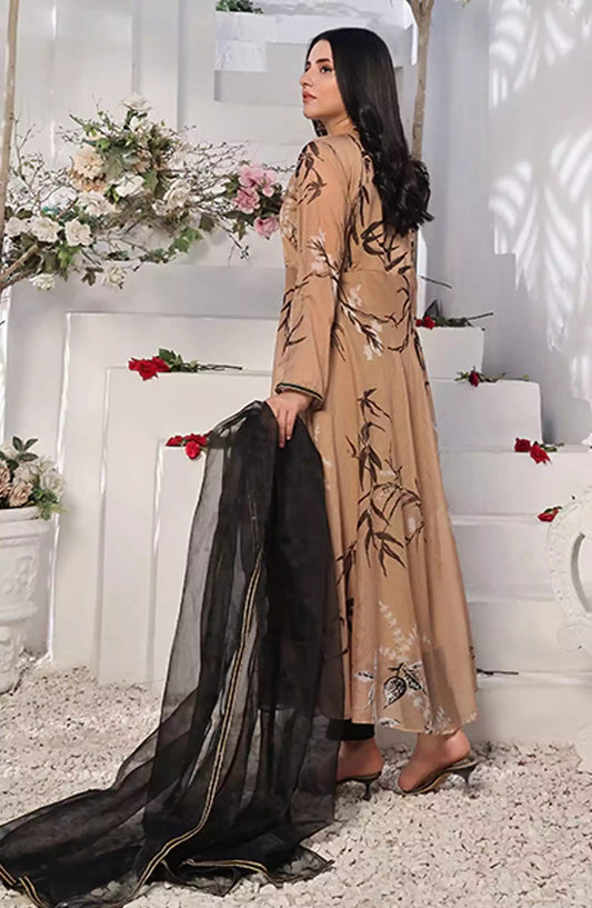 Noor Jahan Festive Stitched Collection By Nazmina - FRT-68 Margaritic orchid dress