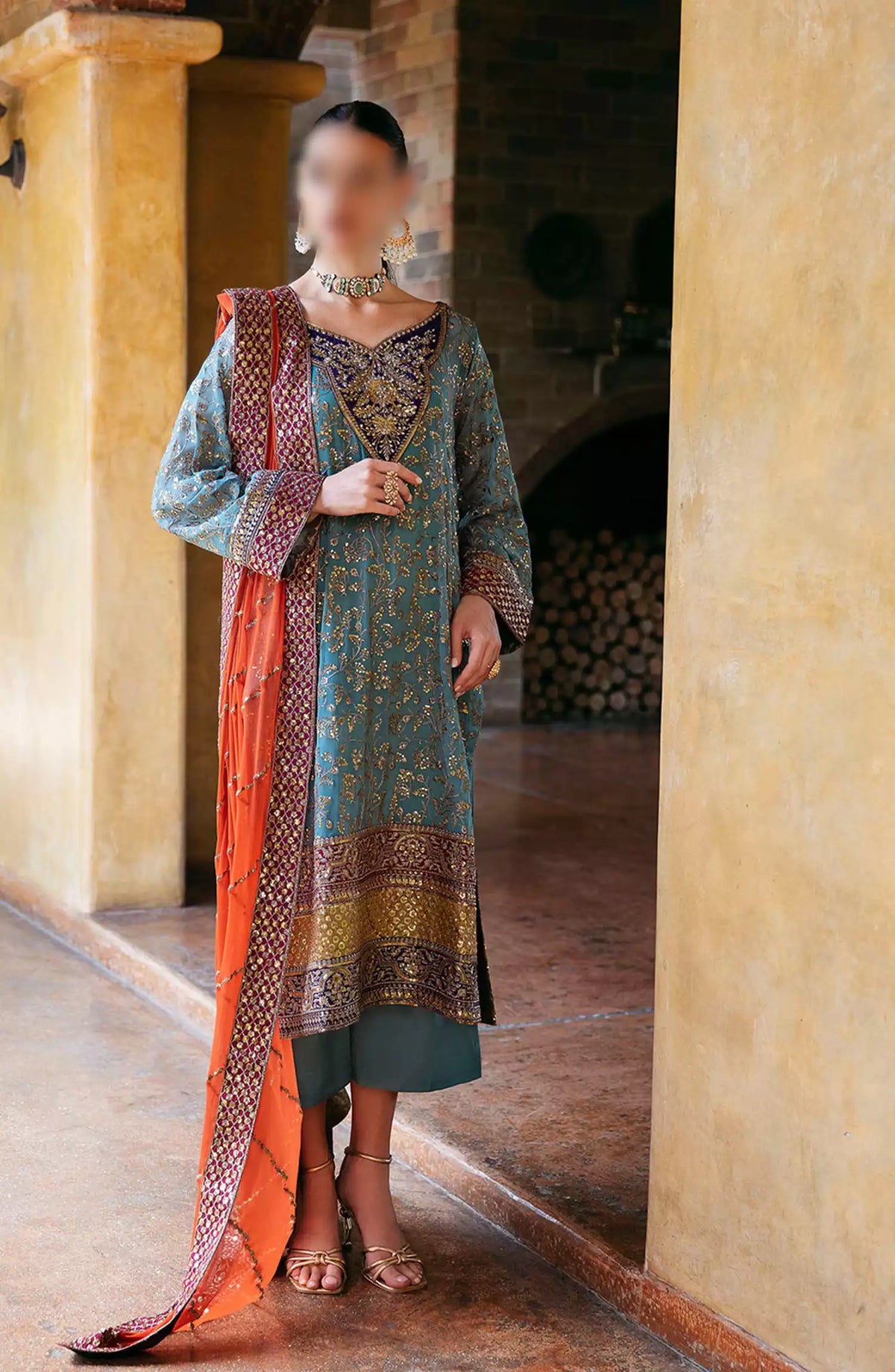 Freesia Luxury Formals Unstitched Collection - FS 40015 Adrie